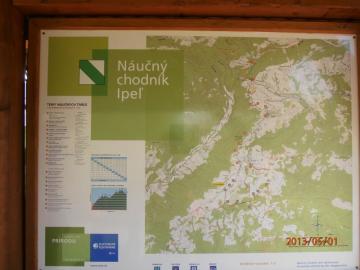 Jedna z informačných tabúľ Náučného chodníka Ipeľ Jedna z informačných tabúľ Náučného chodníka Ipeľ